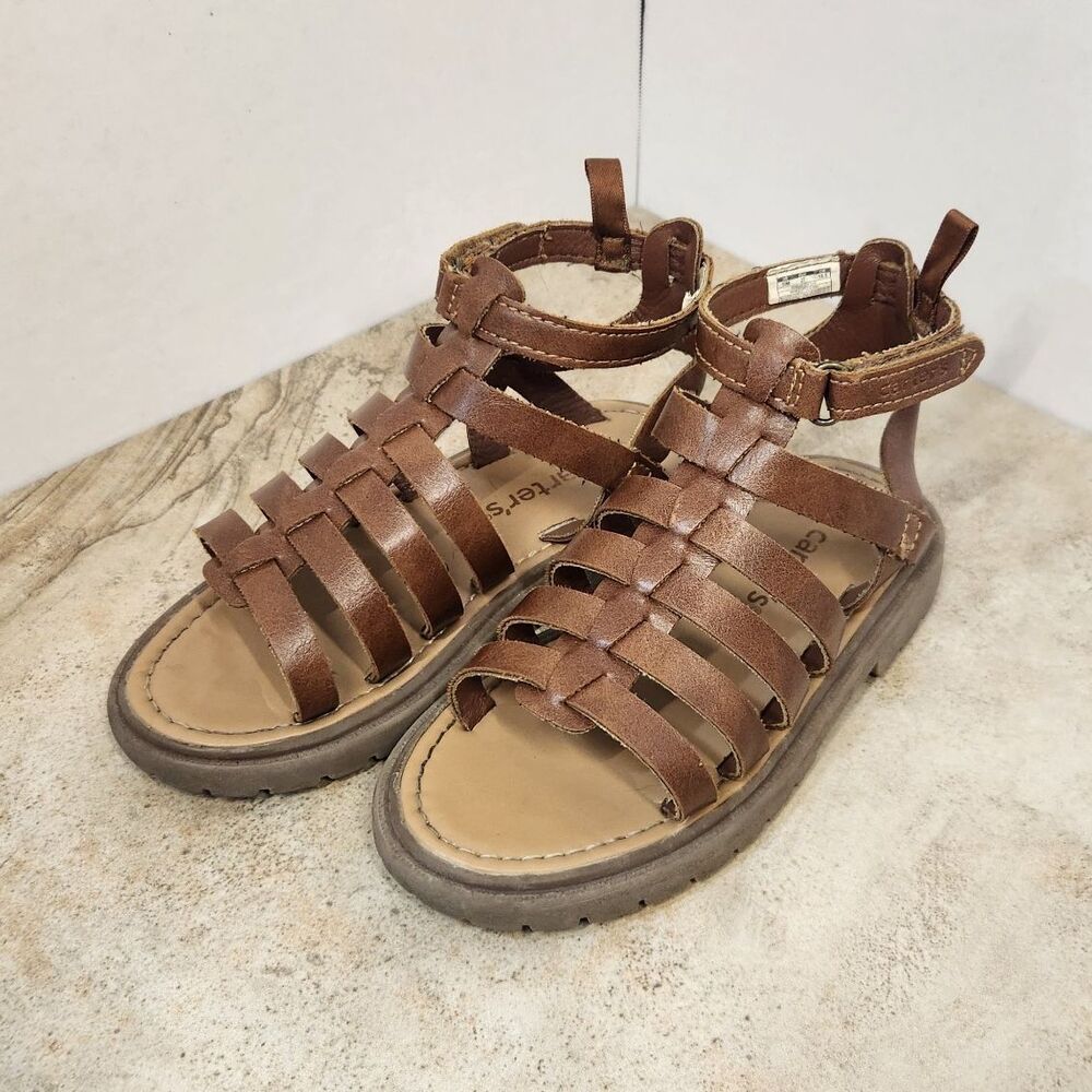 Carter's Brown Gladiator Sandals Kids US 10M EUR 27